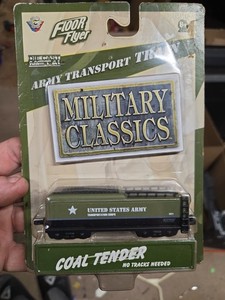 Military Classics Train Coal Tender w/ wheels, DIECAST floor flyer #00271 SEALED