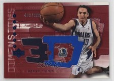 2003 Triple Dimensions 3-D Memorabilia Warm-Up 433/999 Steve Nash #3DW6 HOF 3hd