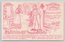 W.L. Douglas Celebrated $3 Shoe Brockton MA Testimonial Victorian Trade Card