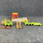 Vintage Fisher Price Little People Lift & Load Lumber Yard #944 & Accessories