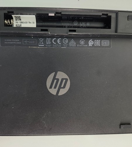 HP IC 5524A-TPC C002K Slim Black Wireless Keyboard 4.5"x16" No Dongle Tested - Picture 3 of 6