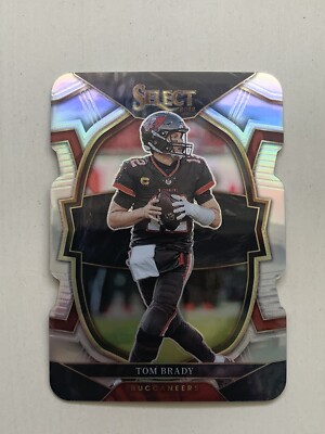 Tom Brady 2022 Panini Select Concourse Red & Black Prizm Die-Cut