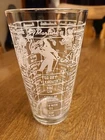 Vintage Federal Glass 6" Tumbler Mixed Drinks Cocktail Recipes Measurements