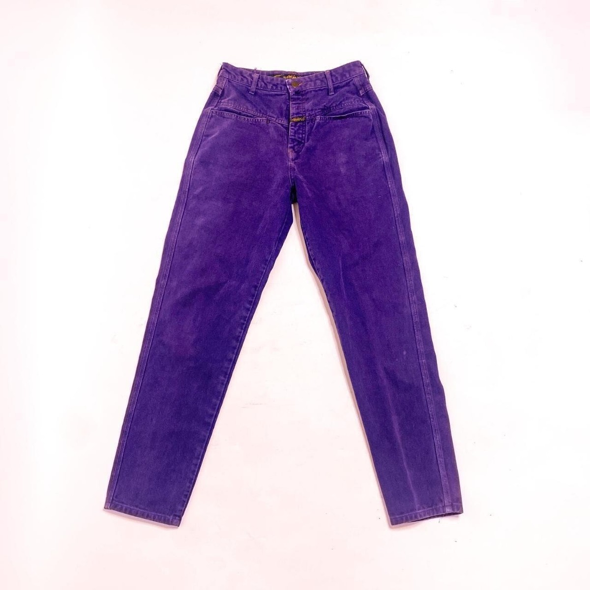 さらに100円引き◆MARITHE◆W COULEUR DENIM PANTS Girbaud Purple Jeans Vintage MARITHÉ & FRANÇOIS GIRBAUD high