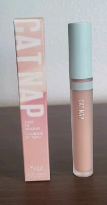 KAJA Cat Nap Under Eye Brightener 01 PEACH- 5.5g/0.10oz EXP 2026 Open Box