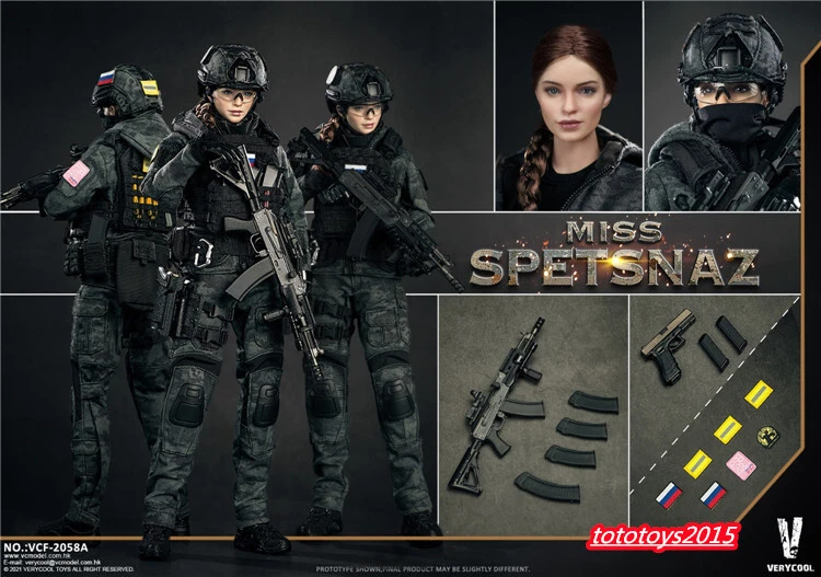 VERYCOOL VCF 2058A 1 6 Russian Special Combat Women MISS SPETSNAZ