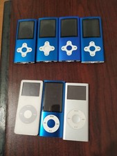 Lot of 7 Apple iPods A1199 2GB / A1320 and other For Parts