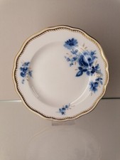 Meissen 1 plate blue flowers gold grasses gold lace 1st choice DM approx. 16 cm