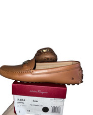 VTG Salvatore Ferragamo Brown Leather Driver Loafers Women's 6M