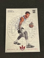 2022-23 Panini Court Kings Wendell Moore Jr Works In Progress Ruby 115/149 #10