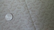 Vintage Cotton FABRIC Branches on Pale Yellow, Thimbleberries 1 Yd/44" Wide