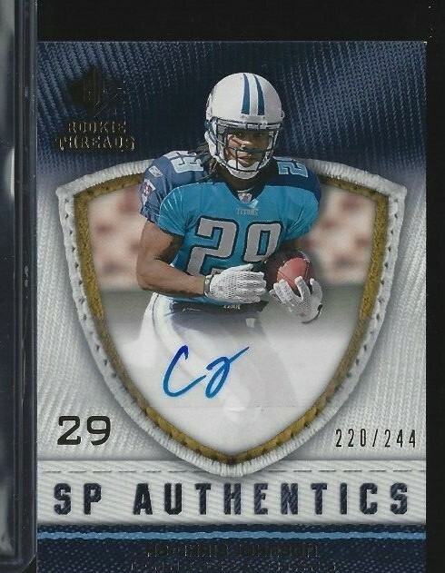 Chris Johnson SP Rookie Threads SP Authentics #SPCJ Autograph