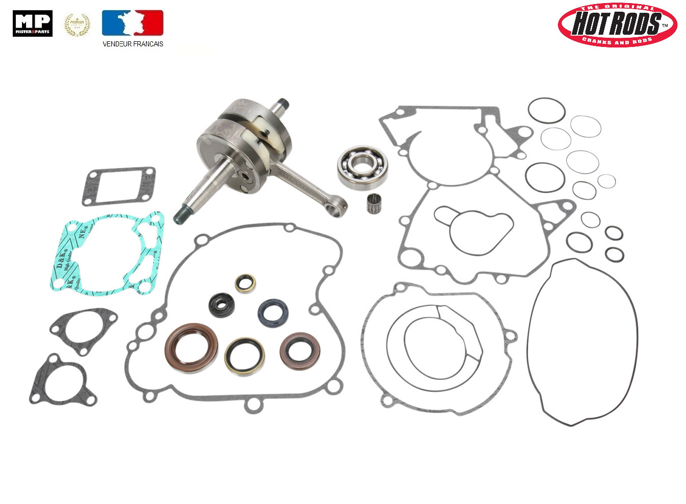 Roulement vilebrequin et joints spi moto cross Husqvarna TC 65 pour entraînement