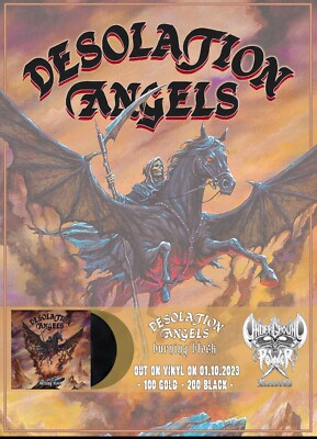 DESOLATION ANGELS   Burning Black (LIM.100 GOLD V.*NWOBHM*ELIXIR*SAXON*MAIDEN*M.