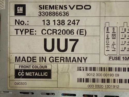 330886636 Sistema Audio/Radio Cd para OPEL VECTRA C BERLINA Comfort 2003 4732314 - Imagen 5 de 8