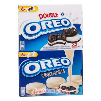 72 OREO Kekse weisse Schokolade & doppelte Cremefüllung  (15,15 /kg)