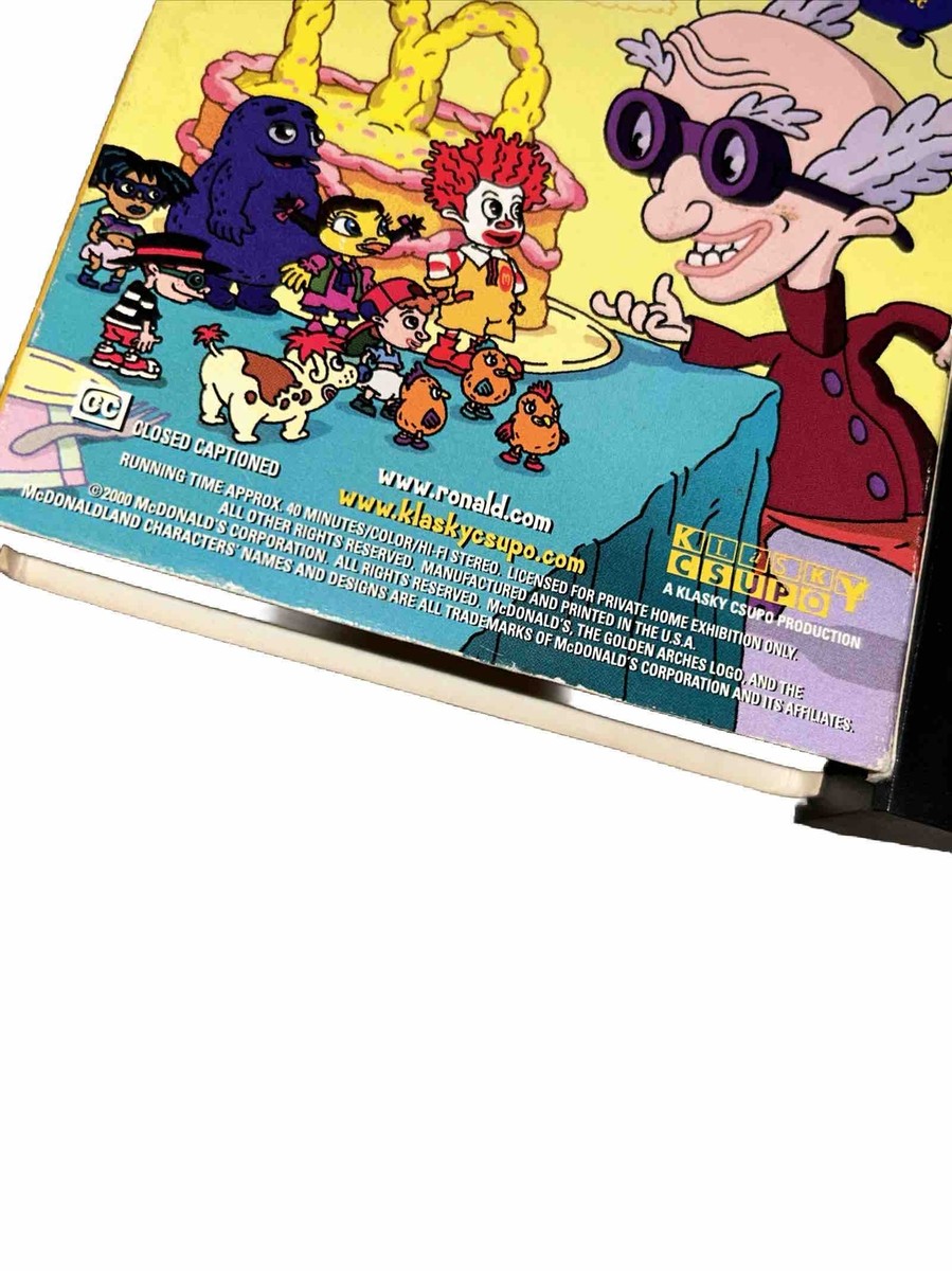 The Wacky Adventures of Ronald McDonald - Birthday World VHS 2000