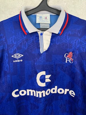 CHELSEA 1991 1993 HOME FOOTBALL SHIRT UMBRO JERSEY SIZE XL | eBay UK