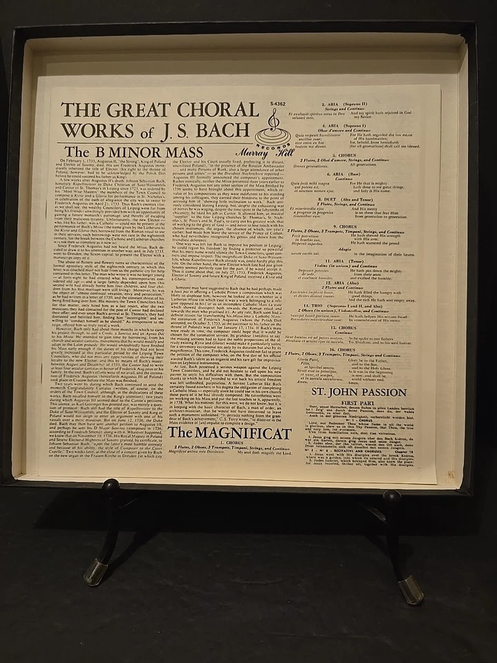 12 LP Complete Box Set The Great Choral Works of J.S. Bach Murray Hill Near Mint - Image 2 of 4