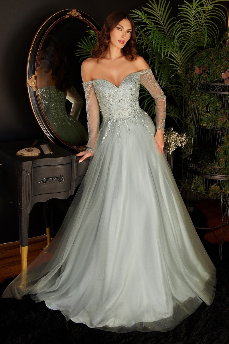 Off-shoulder A-line dress CDCD0172 | eBay