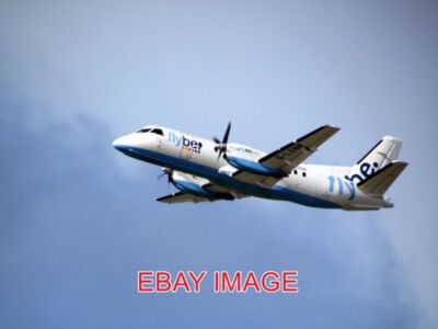 FOTO SHETLAND FLYBE SAAB 340 ABFLUGHAFEN SUMBURGH
