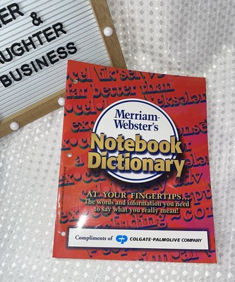 Merriam-Websters Notebook Dictionary by Merriam-Webster 