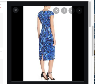 MAGGY LONDON FLORAL PRINT SHEATH SCUBA SLEEVELESS MIDI DRESS sz 4P | eBay