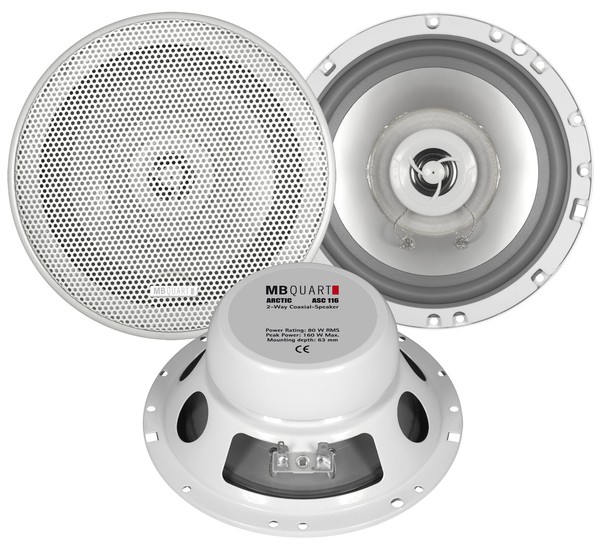 MB Quart Arctic Koax Lautsprecher 16,5 Cm Leistung 80 W RMS / 160 W Max. ASC-116-image