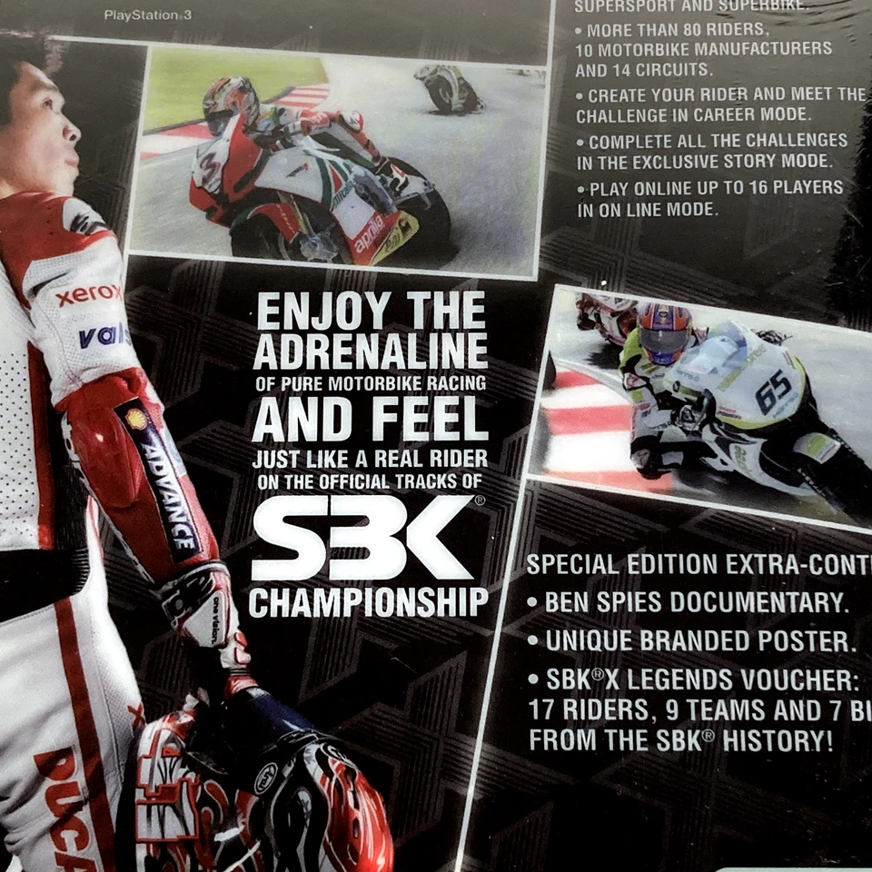 SBK X Superbike World Championship PS3 Special Edition SteelBook New & Sealed - Image 4 of 4