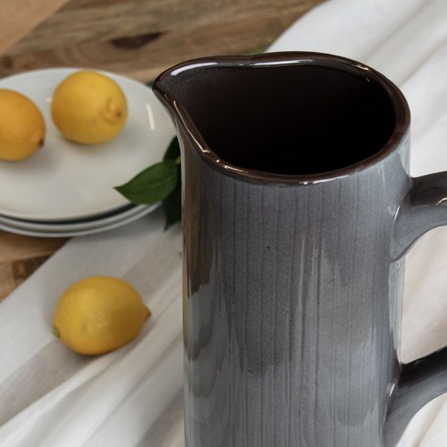 Moda Interiors Grey Ceramic Display Jug Scandinavian Elegant Decorative 32cm - Picture 5 of 6