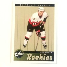 Chris Neil Rookie Card 2001-02 Upper Deck Vintage #291. rookie card picture