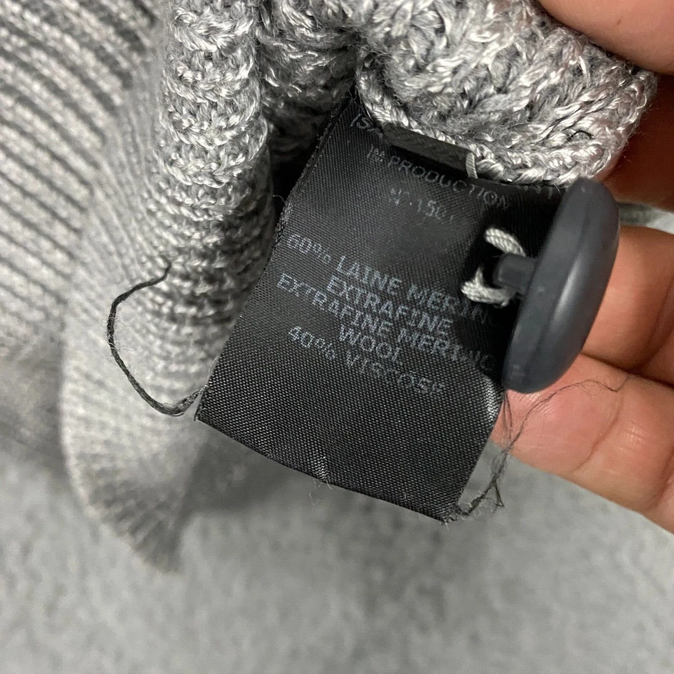 Suéter Isabel Marant Mujer Talla 36 Plateado Metálico Pullover Lana Grueso Tejido Foto 4 de 4