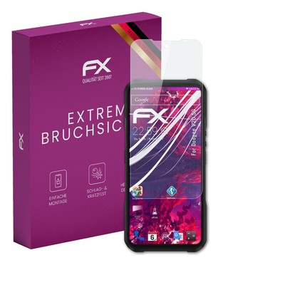 atFoliX Glasfolie für Doogee V20 5G Displayfolie 9H Schutzpanzer