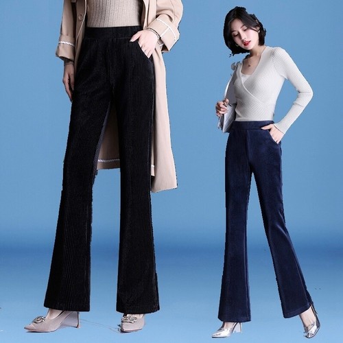 Women Corduroy Bell Bottoms Flared 