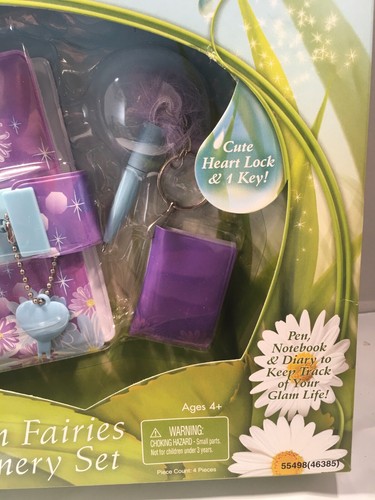 Disney Fairies Tinkerbell Fashion Fairies Stationary Diary Set With Key - Picture 3 of 4