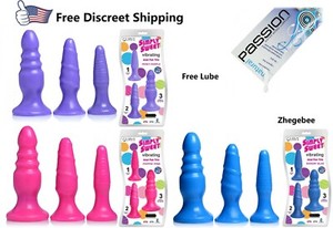 Simply-Suction-Cup-Realistic-Anal-Dildo5-Inch-Trio-With-Bullet-amp-Lube-Made-USA