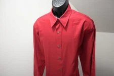 Eddie Bauer Dress Shirt Dark Red Long Sleeve Classic Fit Mens Size XL NWT