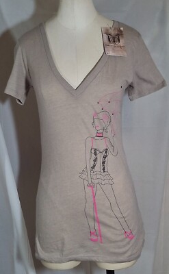 NWT Threads 4 Thought Ethics Graphic V Neck T Shirt Size S