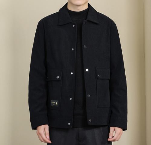 Buy Mens Corduroy Jacket Retro Workers 