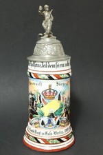 Alter Reservistenkrug 3.  Garde Fu&szlig; Artillerie FAR Berlin Krug Bierkrug Fuss FAR