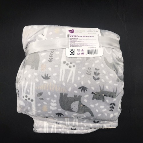 Parent's Choice Baby Blanket Elephant Gray Tan Sherpa Walmart New - Picture 2 of 9