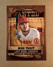 2021 Topps Big League Wanted #WT-1 Mike Trout Baseball Card