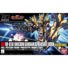 HGUC 1/144 Unicorn Gundam 02 Banshee Norn (Destroy Mode) Model Kit Bandai Hobby