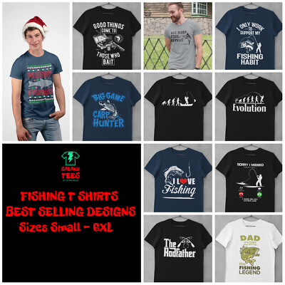 Angeln T-Shirts meistverkaufte lustige Designs Geschenke für Fischer Angler Papa