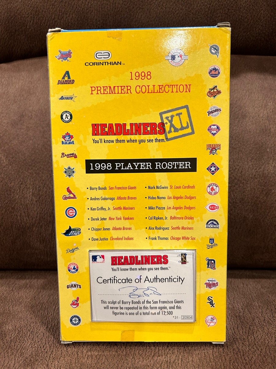 1998 Limited Edition Headliners XL Barry Bonds 1 of 12,500 | eBay