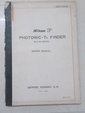 Rare Nikon F Photomic - T N Finder Repair Manual Technicians Manual Japan