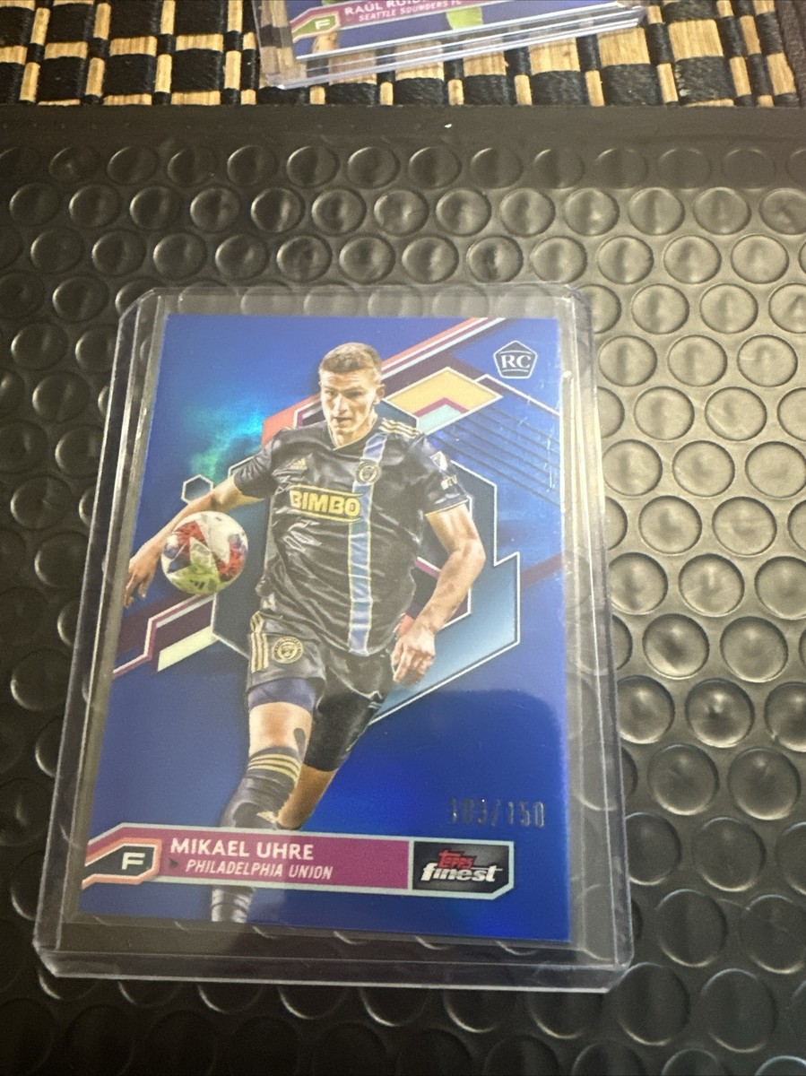 2023 Topps Finest MLS Mikael Uhre RC Blue Refractor /150 Philadelphia  Union