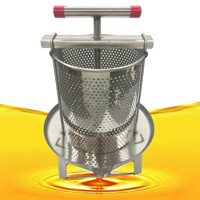 #ad Manual Stainless Steel Mesh Bee Honey Press Machine Portable Household Extractor $157.00
