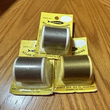 3 Spools Gudebrod Rod Building Thread 521 B 100 Yds Per Spool Gunmetal Size E