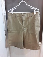 Lands' End kids Boy's brown chino Shorts w/Adjustable waist SZ 14/15 yrs GUC